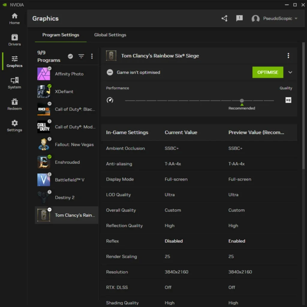 Nvidia App — великолепный оптимизатор игр и многое другое в его полной версии