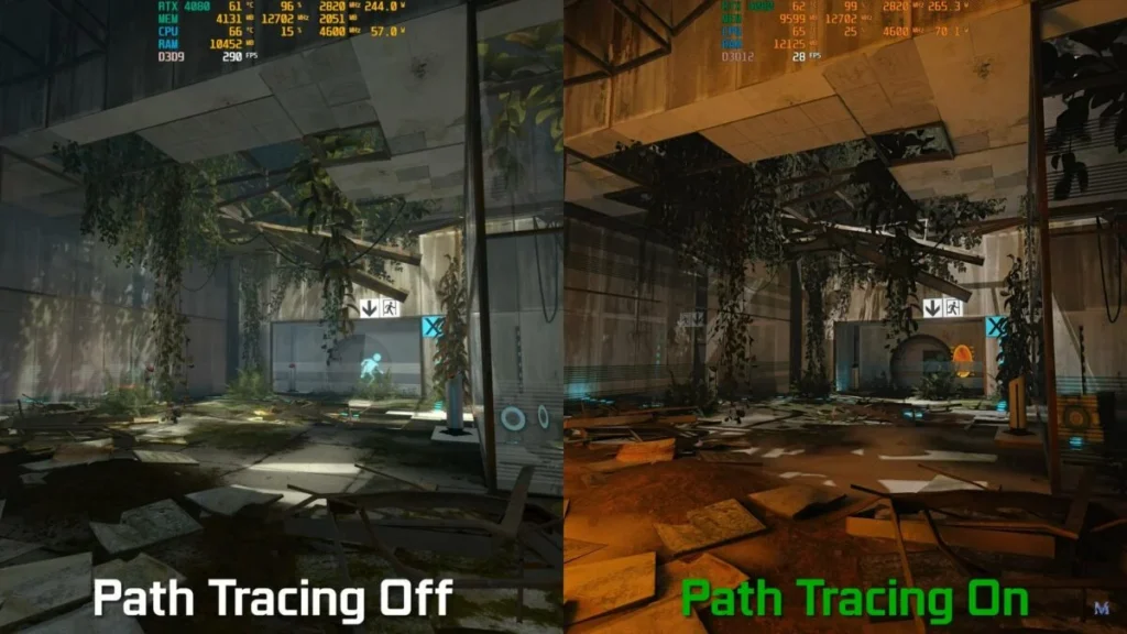 Трассировка пути в Portal 2 ставит Nvidia RTX 4080 на колени