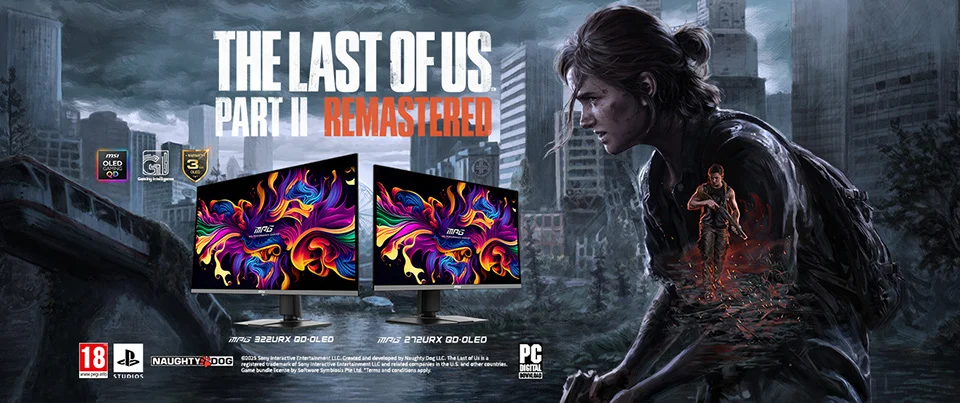 Получите The Last of Us Part II бесплатно с игровыми мониторами MSI
